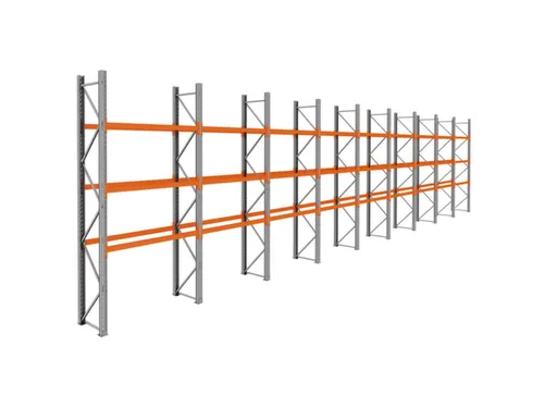 palletstelling,basis+8xaanbouw,HxBxD 3990x17425x750mm,vakl. 3000kg