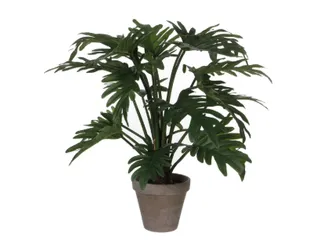 Kunstplant Mica Philodendron selloum groen in pot 50x60cm - 1