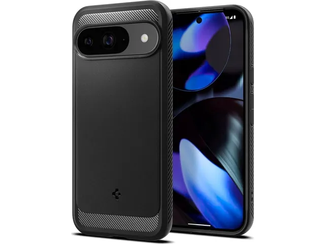 Spigen Case ACS07685 Google Pixel 9 (Pro) Rugged Armor Mat zwart