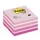 Memoblok 3M Post-it 2028 76x76mm kubus pastel roze