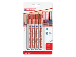 Viltstift edding 3000 rond rood 1.5-3mm blister à 4st