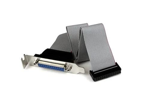 Low-Profile 40cm parallelle poort verloopkabel met bracket DB25(F)-IDC