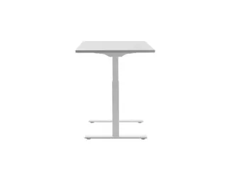 Elektrisch ihv bureau,HxBxD 700-1200x1200x800mm,blad grijs,T-voet wit - 3