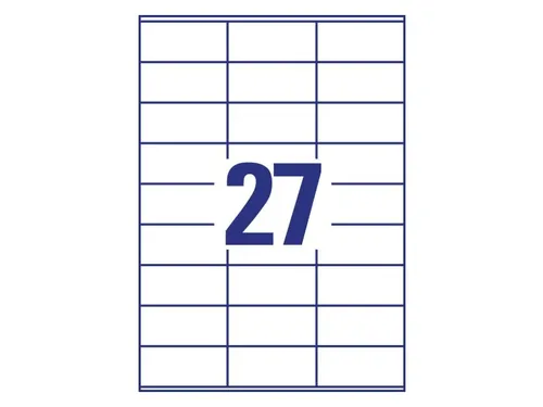 Etiket Avery Zweckform 3479 70x32mm wit 2700stuks