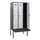 locker met bank,HxBxD 1950x900x815mm,3vak,vak B 300mm,draaigrendel
