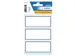 Schrift Etiket Herma 5711 36x80mm Wit met Grijs Kader 18 stuks