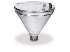 Trechter Staal Vul Ø 300Mm Met Deksel En Zeef 2 Buitendraad