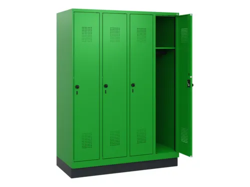 schoollocker,HxBxD 1630x1200x500mm,4vak,vak B 300mm,draaigrendel