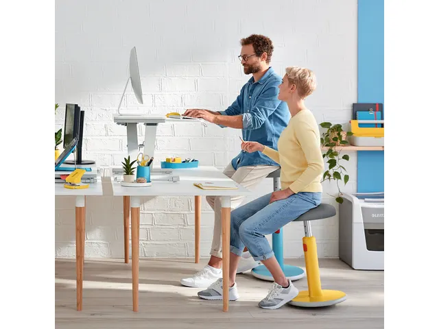 Zit-sta bureau Leitz Ergo Cosy met schuiflade