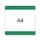 beschrijfbare hoes,markering HxB 302x290mm,PVC,groen