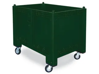Stapelcontainer Pp Hxbxd 850x1200x800mm 550 Liter 4Wielen Groen - 1
