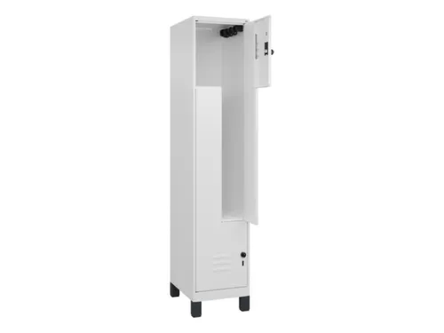 Z-garderobekast,HxBxD 1950x400x500mm,vak B 200/400mm,draaigrendel