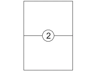 Etiket Rillstab 148x210mm A5 Wit 200 Stuks - 2