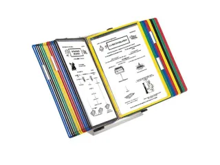 Zichtpanelensysteem Tarifold Bureauset A4 Grijs met 30 tassen Assorti - 1
