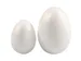 Eieren Creativ Company styropor 6 stuks 25x23mm 6 stuks 35x48mm wit