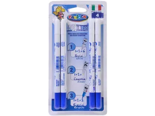 Viltstift Carioca Inkiller met wisser set à 4 stuks - 1