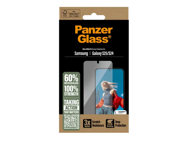 PanzerGlass Screen Protector Samsung Galaxy S25 | S24 | Ultra-Wide