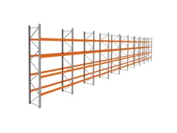 palletstelling,basis+9xaanbouw,HxBxD 4620x28100x1100mm,vakl. 3000kg