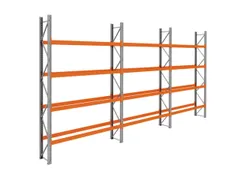 palletstelling,basis+2xaanbouw,HxBxD 4620x8500x750mm,vakl. 3000kg