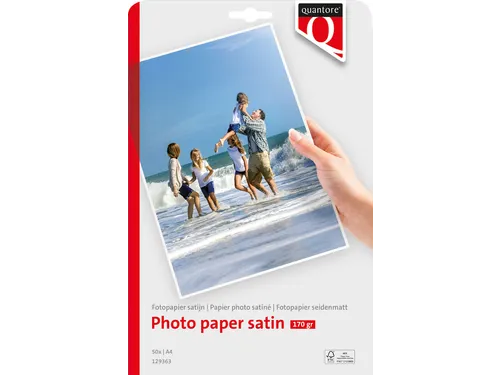 Fotopapier Quantore A4 170 Gram Mat Satijn 50vel