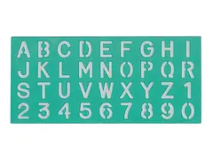 Lettersjabloon Linex hoofletters/letters/cijfers 30mm