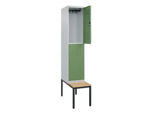 Dubbeldekse dekenkist,HxBxD 2120x400x815mm,1x2vak.,vak B 400mm