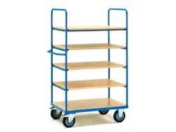 Etagewagen 5 Etages Hout 8341 600kg Laadvlak 1000x600mm Ral5007