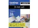 Ruban de lettrage Brother P-Touch TZe-325 standard 9mm blanc sur noir