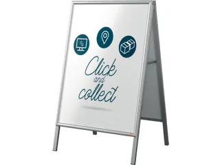 Essence stoepbord, uit aluminium, ft A1 - 2