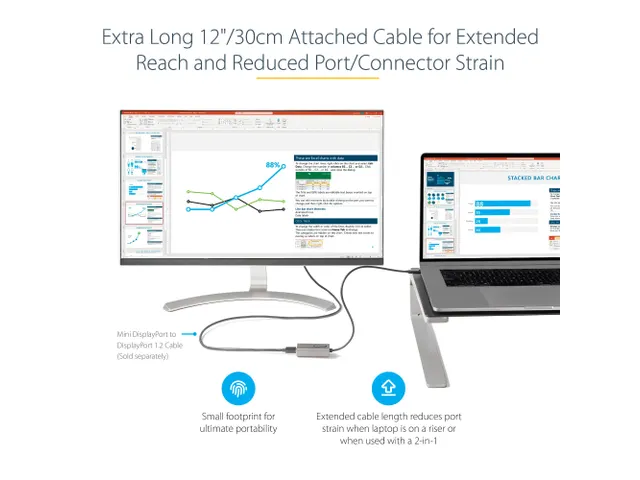 USB C naar Mini DisplayPort Adapter - 4K 60Hz USB-C naar mDP Adapter D