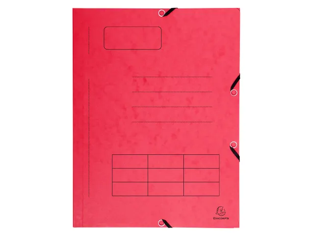 Elastomap bedrukt 3 kleppen glanskarton 355gm² A4 Assorti