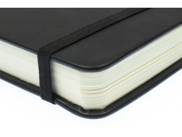 Carnet de croquis PU couverture rigide 80 feuilles A5 paysage noir