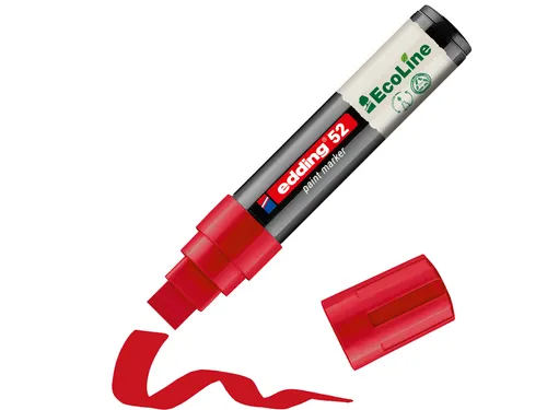 Paintmarker edding 52 EcoLine op waterbasis 4-15mm rood