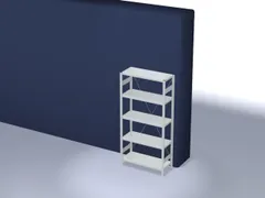 systeemstelling,grondveld,HxBxD 2000x1060x435mm,vakl. 145kg