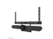 Neomounts AV60-500BL Videobar en laptophouder kit 43-110 inch - max 8