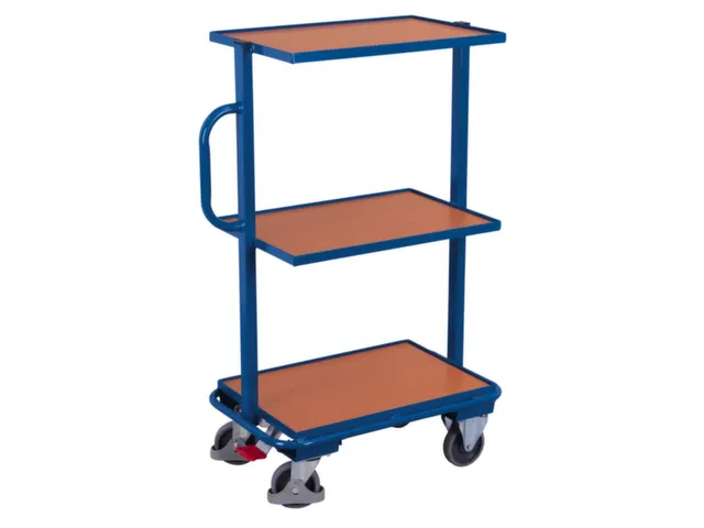 Servante Pour Bacs Norme Europe Avec Plateaux Niveaux Fixes Ral5010