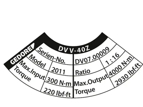 DVV-40Z Koppelvermenigvuldiger DREMOPLUS ALU 4000 Nm