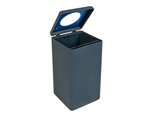 Circulaire Afvalbak BrickBin Paper 65 Liter Grijs Blauw