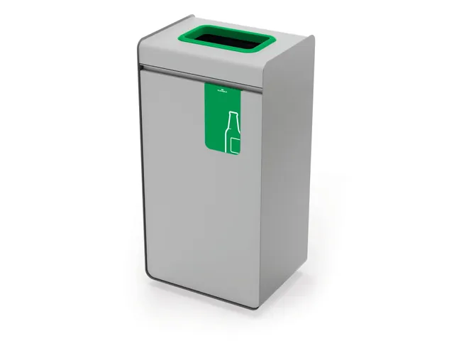 DURASORT Afvalbak sorteerunit 55L voor Glas Grijs Groen