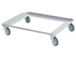 Aluminium Onderwagen Euronormbakken 250kg 800x600mm Open Frame