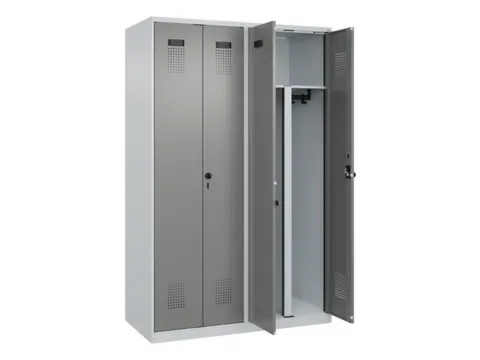 PBM-locker,HxBxD 1850x1200x500mm,4vak,vak B 300mm,draaigrendel