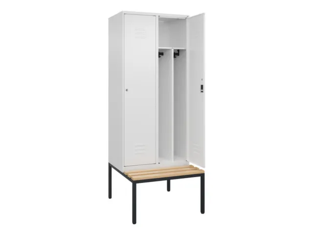 locker voor scheiding van kleding,HxBxD 2120x800x815mm,2vak