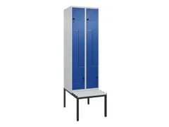 Z-garderobekast,HxBxD 2120x600x815mm,2vak,vak B 300mm,draaigrendel