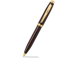 Balpen Sheaffer 100 E9370 Coffee brown PVD gold