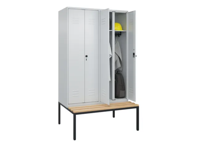 locker voor scheiding van kleding,HxBxD 2120x1200x815mm,4vak