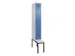 locker met bank,voor scheiding van kleding,HxBxD 2120x300x815mm,1vak