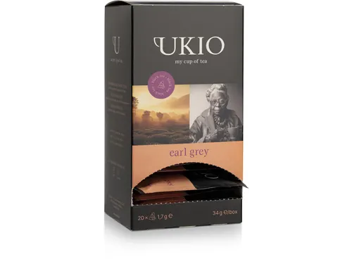 Ukio Earl Grey zwarte thee 20 piramidezakjes individueel verpakt
