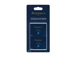 Inktpatroon Waterman Florida Blauw lang blister 4x8 stuks