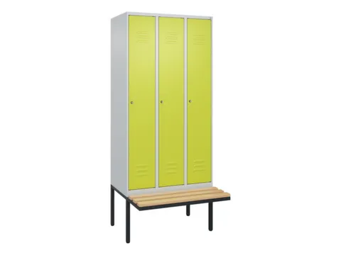 locker voor scheiding van kleding,HxBxD 2120x900x815mm,3vak