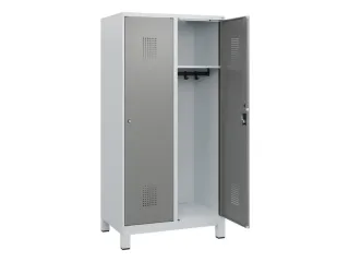 schoollocker,HxBxD 1630x800x500mm,2vak,vak B 400mm,cil.-slot,voeten - 1